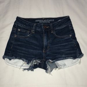 AEO denim x super stretch shorts !